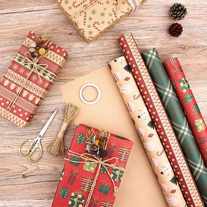 Christmas Gift Retro Wrapping Paper