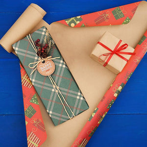 Christmas Gift Retro Wrapping Paper