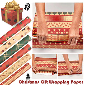 Christmas Gift Retro Wrapping Paper