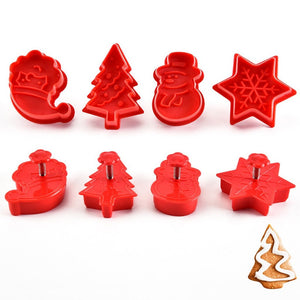 Christmas Cookie Mold 4pcs Set