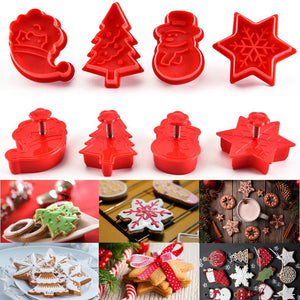 Christmas Cookie Mold 4pcs Set